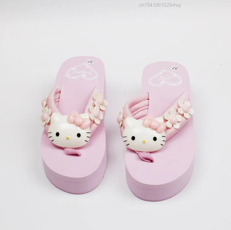 Pink Platform Hello Kitty Sandals