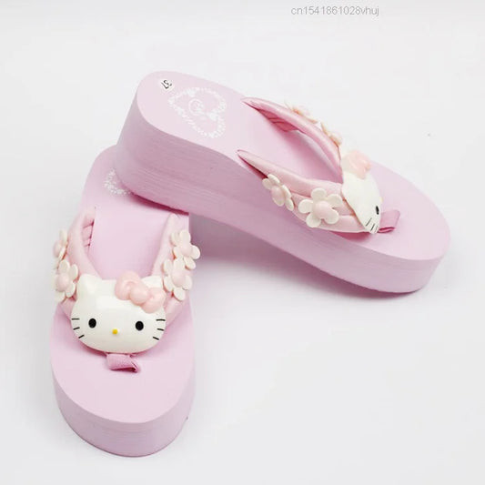 Pink Platform Hello Kitty Sandals