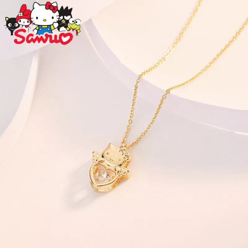 Gold Hello Kitty Angel Necklace
