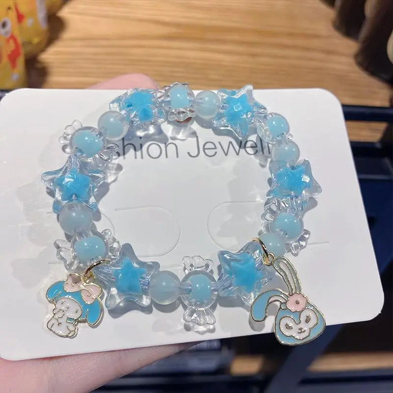 Star Beads Sanrio Bracelet W/ Charm