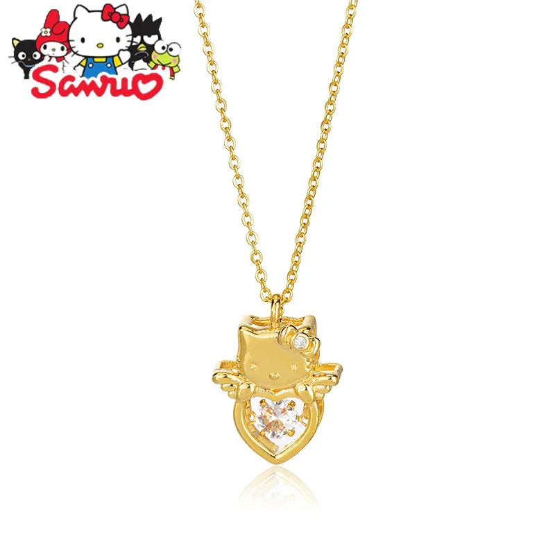 Gold Hello Kitty Angel Necklace